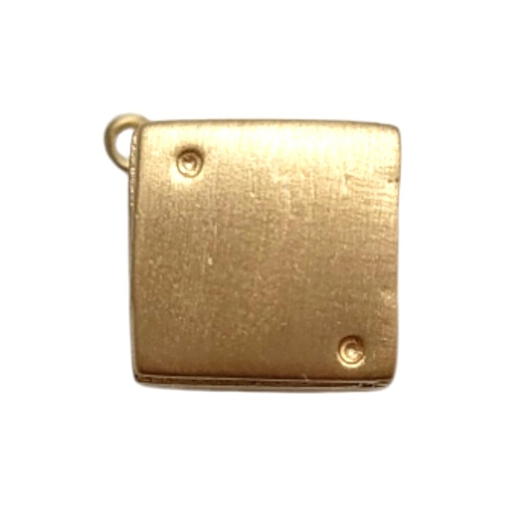 14K Yellow Gold Die / Dice Pendant #19836